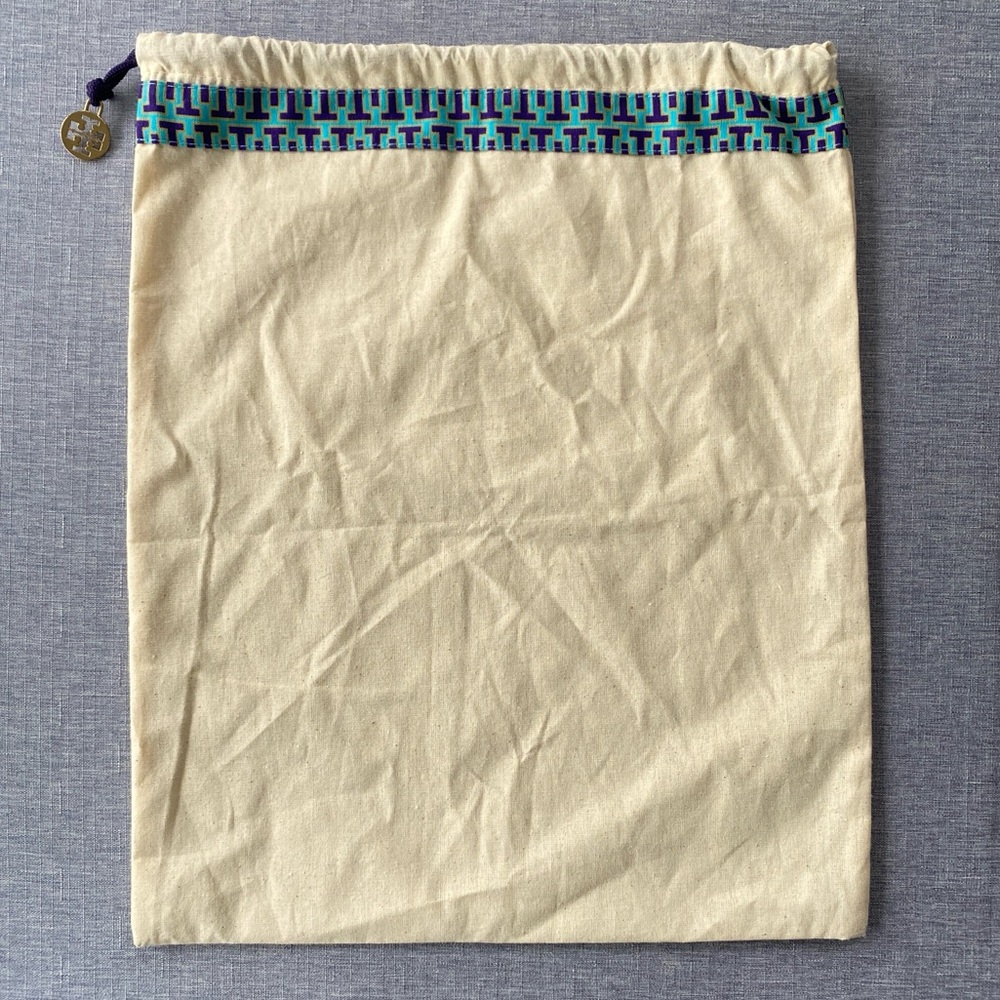 Tory Burch | Luxury Trim Dust Bag 100% Cotton Drawstring bag - Storage Gift